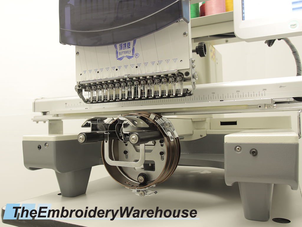 ID#1412 - ButterFly Cap Cruncher Package Commercial Embroidery Machine.  Year (New) : 1 : 15 - www.TheEmbroideryWarehouse.com